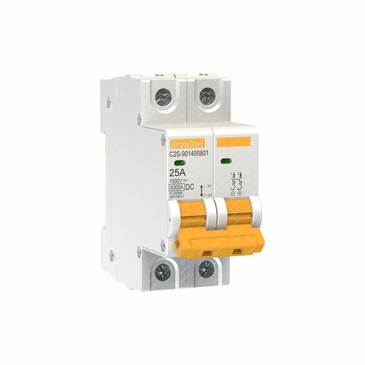 DISJUNTOR FOTOVOLTAICO 20A 2 POLOS 1000V